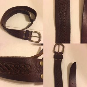 Lucky Brand Leather Belt Size Large 44
